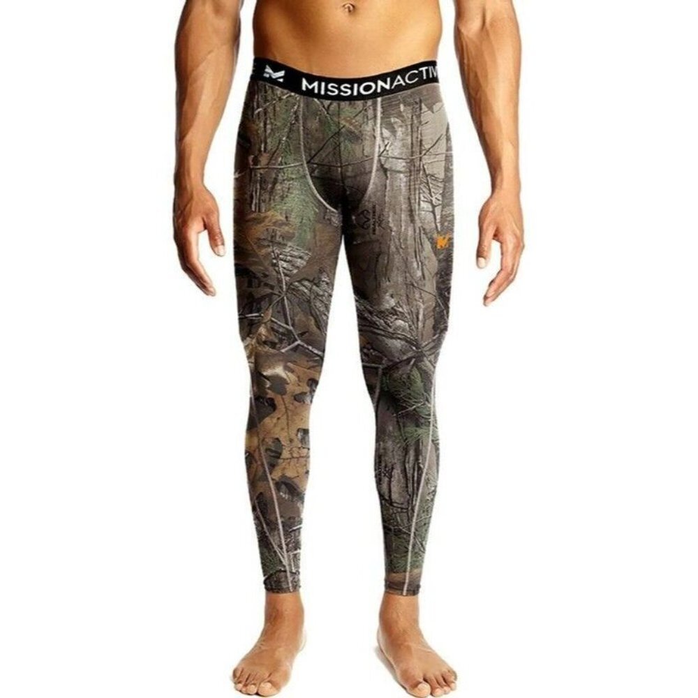 Mission Realtree Xtra Baselayer Tights Men’s Size Small (28-29) Vapor Active